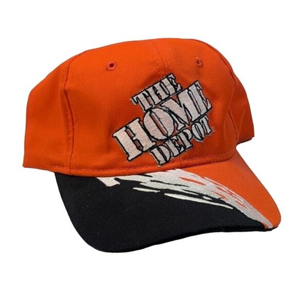 Vintage Home Depot Splash Racing Nascar Tony Stewart #20 Strapback Hat Orange - Picture 1 of 6
